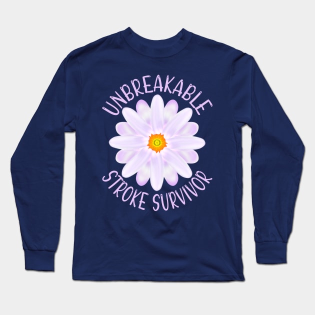 Unbreakable Stroke Survivor Long Sleeve T-Shirt by MoMido